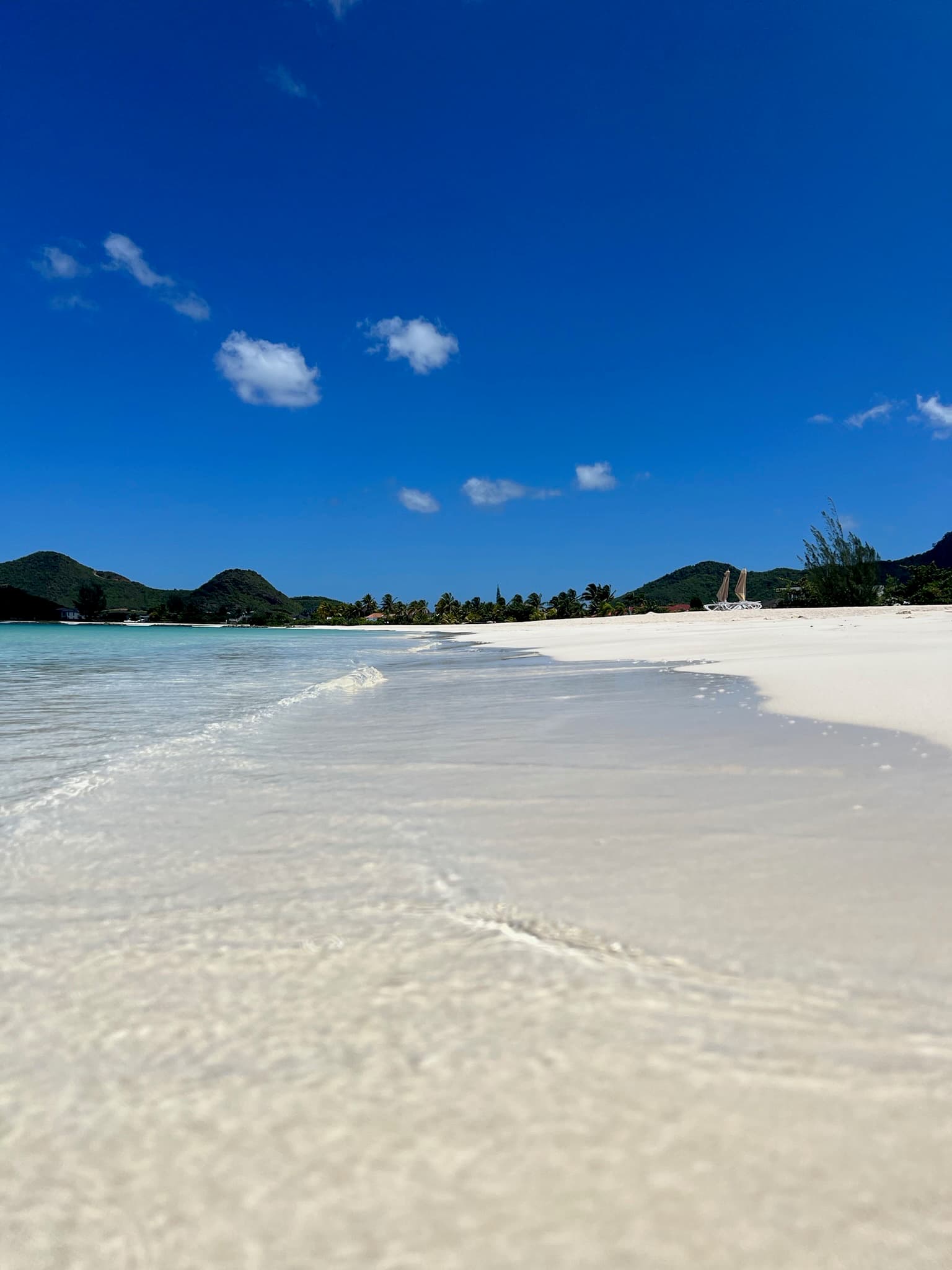 Morning walks on nearby Jolly Beach