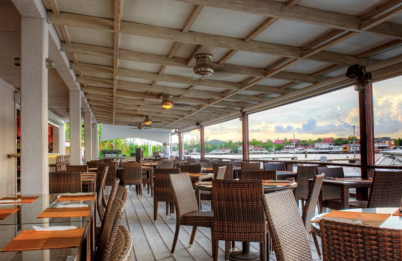 Waterside Mediterranean dining at Al Porto in Jolly Harbour